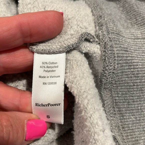 Men's Heather Grey RicherPoorer Hoodie - Picture 8 of 8